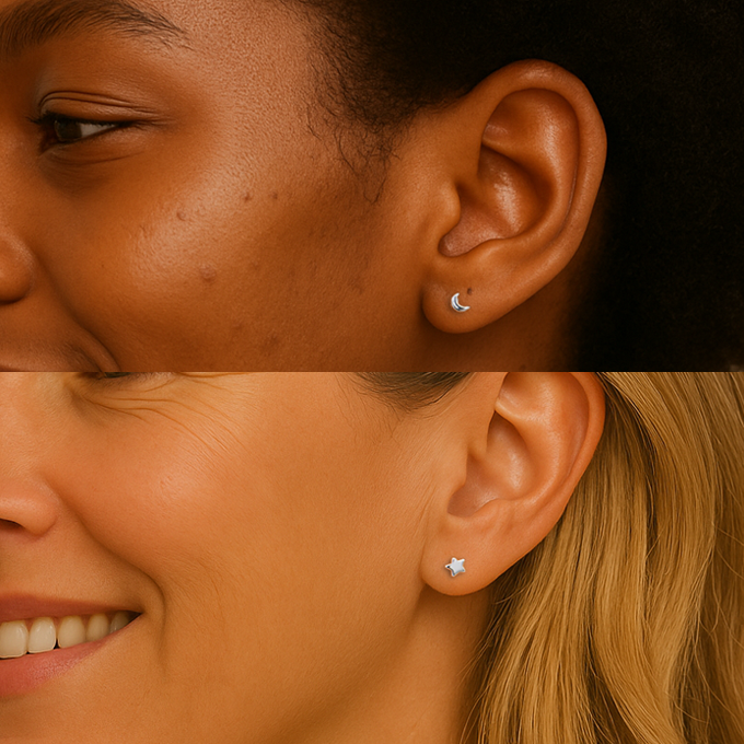 Empowerment Gift – “Not All Stars Belong to the Sky” Sterling Silver Stud Earrings with Personalised Message