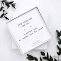 Long Distance Friendship Gift – “A Perfect Pair, No Matter How Far Apart” Sterling Silver Stud Earrings with Personalised Message
