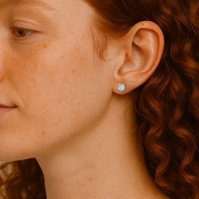 “___ Warrior” Sterling Silver 925 Stud Earrings