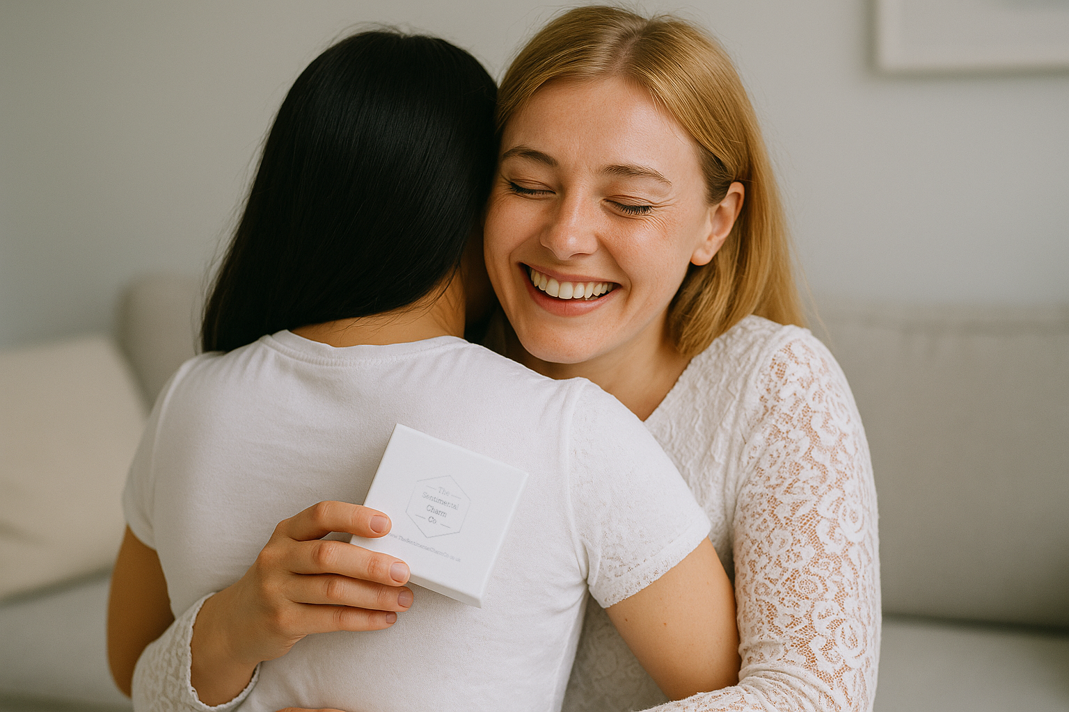 Long Distance Friendship Gift – “When Someone Means Everything, Distance Means Nothing” Sterling Silver Stud Earrings with Personalised Message