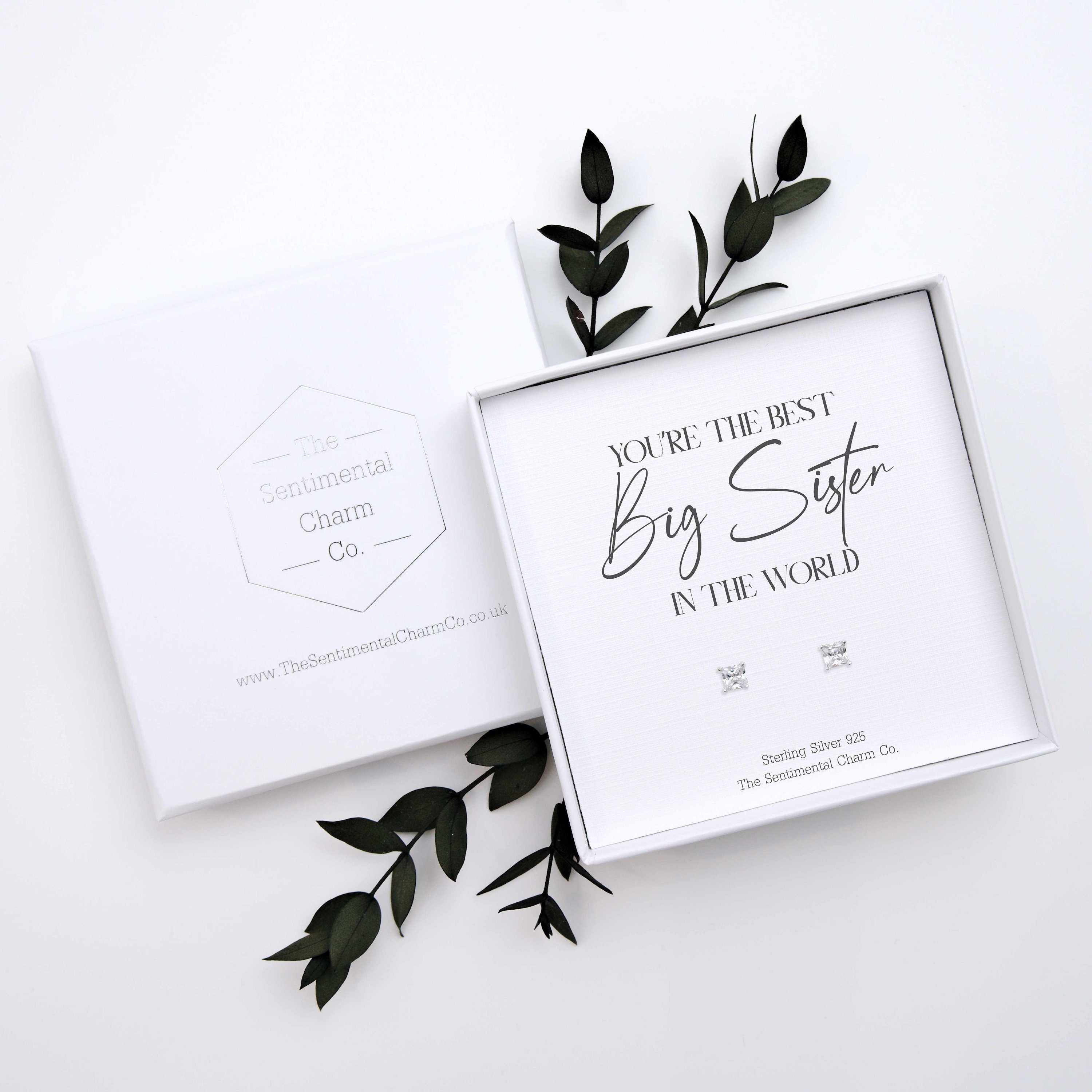 Worlds Best Gift – Personalised Sterling Silver Stud Earrings | Custom “You’re the Best in the World” Jewellery Keepsake