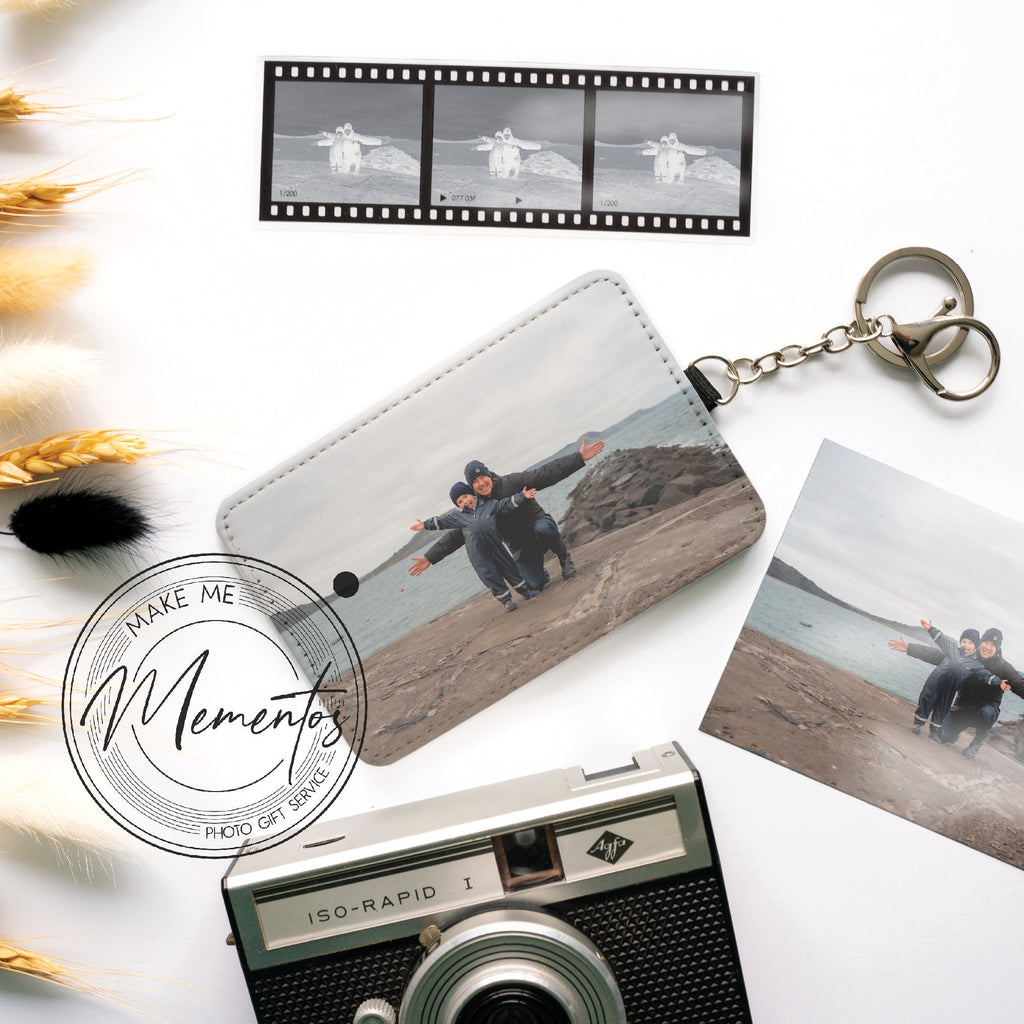 Custom Photo Card Holder Keychain – Personalised Photo Wallet Keyring