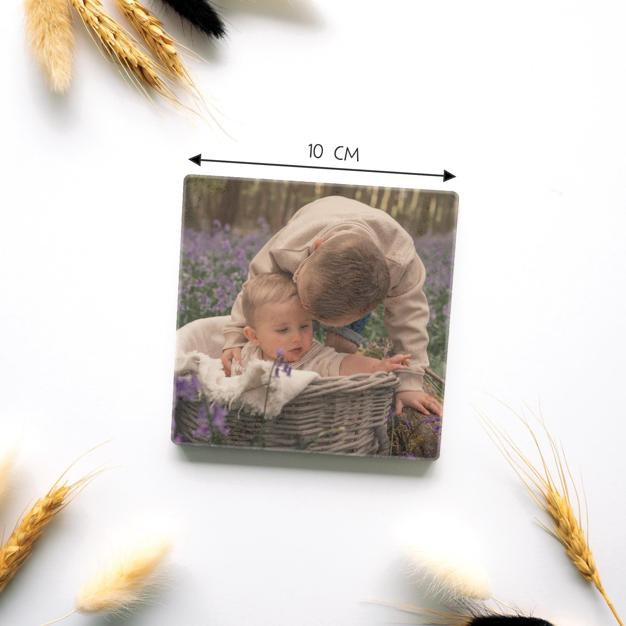 Custom Photo Ceramic Coaster – Personalised Picture Drinks Coaster