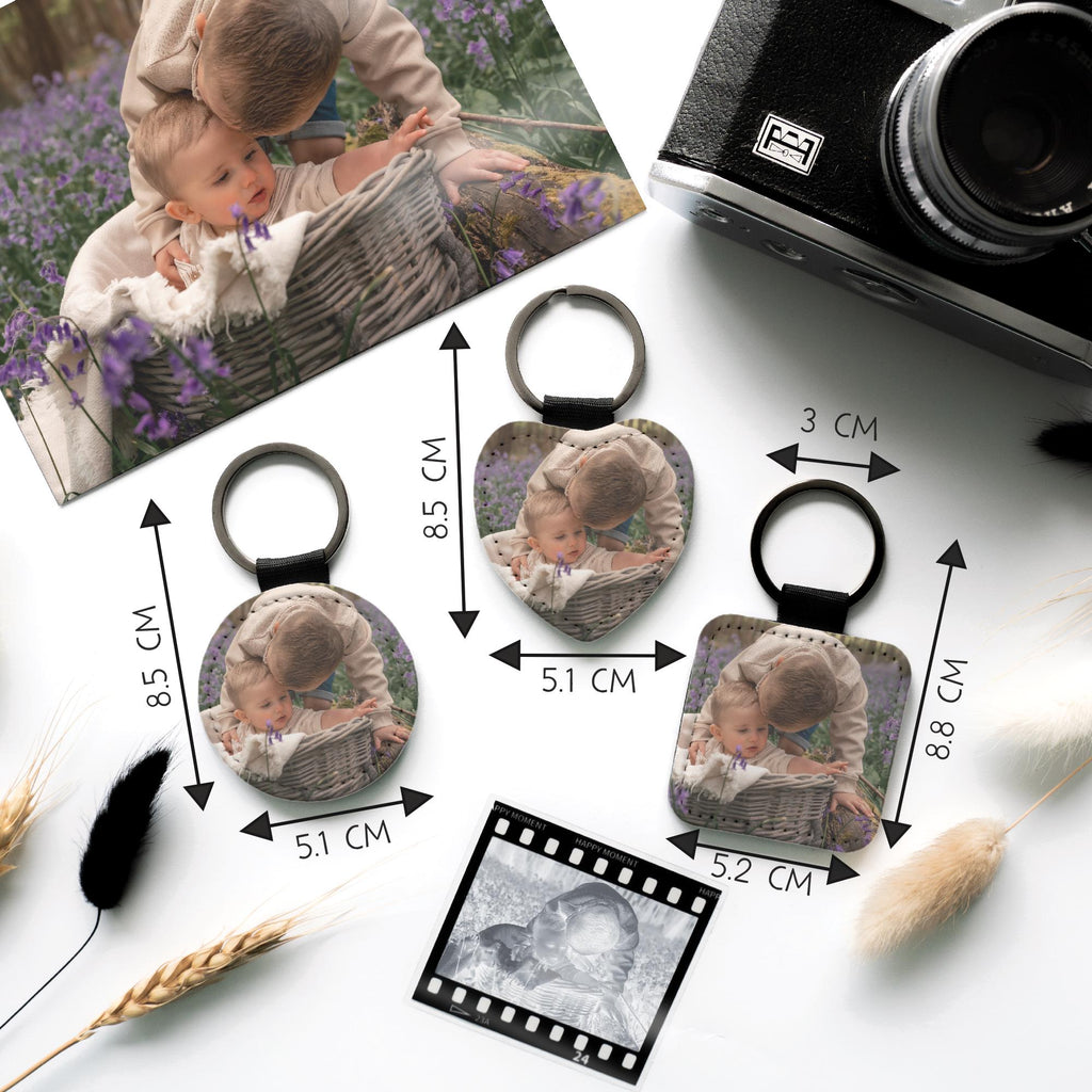 Custom Photo Keyring – Personalised Picture Keychain