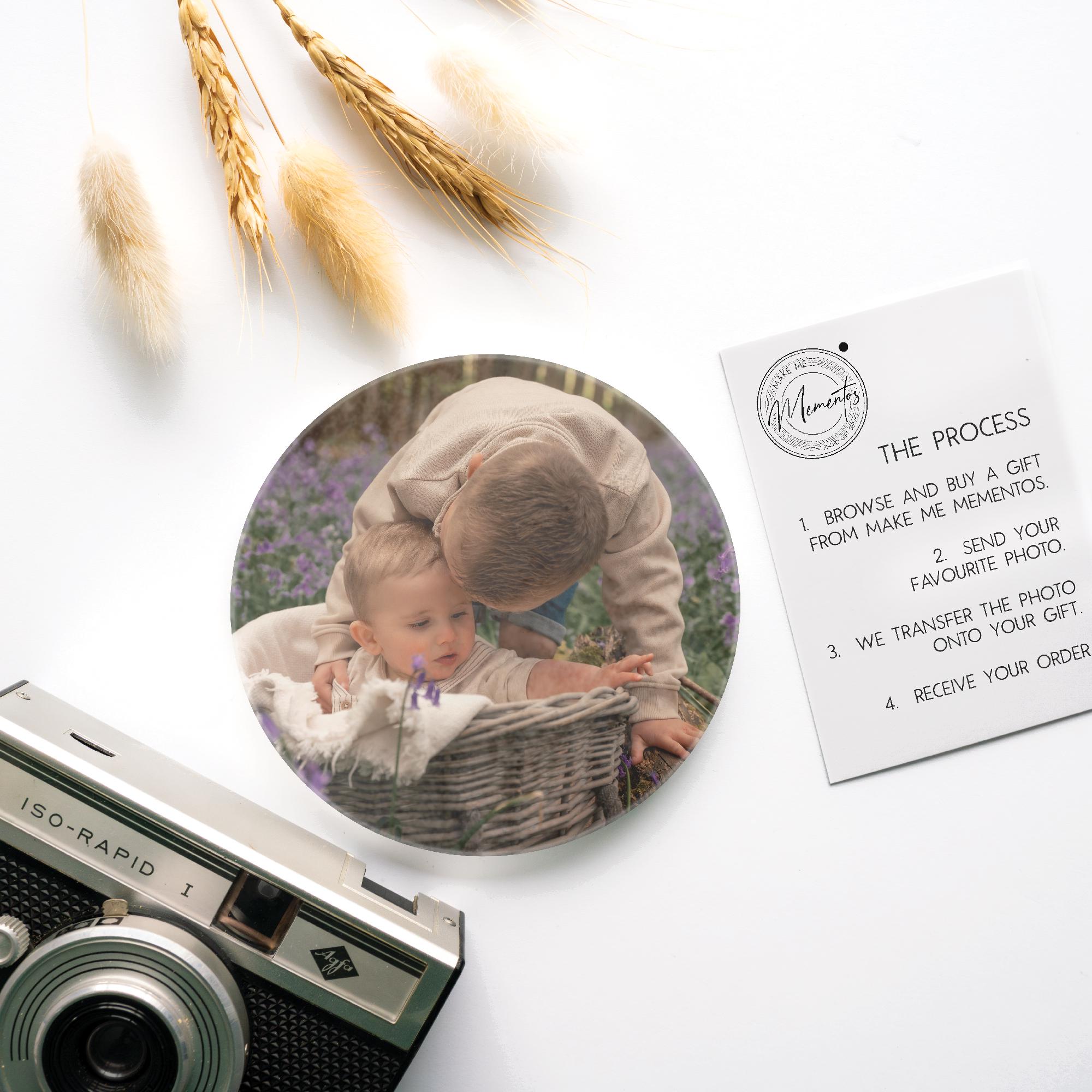 Custom Photo Ceramic Coaster – Personalised Picture Drinks Coaster