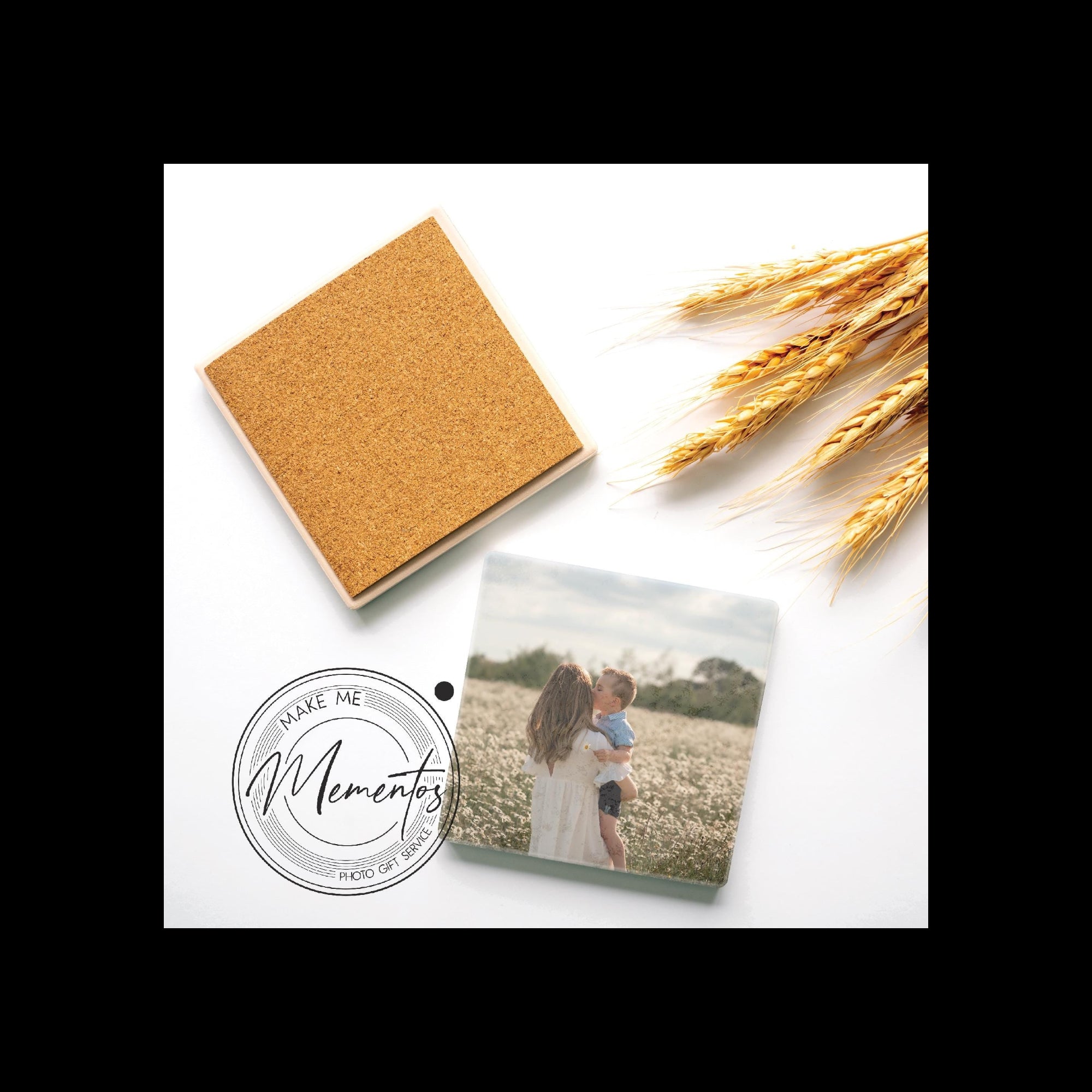 Custom Photo Ceramic Coaster – Personalised Picture Drinks Coaster