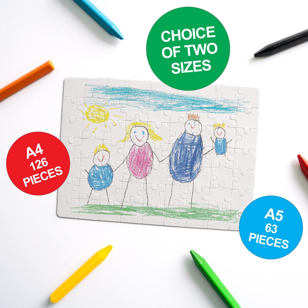 Personalised Kids Artwork Puzzle – Custom Child’s Drawing Gift for Her from Child | Sentimental Keepsake