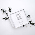 Long Distance Relationship Gift – “Distance Can’t Change the Fact That You’re My Person” Sterling Silver Stud Earrings with Personalised Message