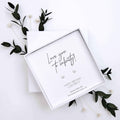 Infinity Love Gift – “Love You to Infinity” Sterling Silver Stud Earrings with Personalised Message