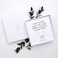 Friendship Gift – “Good Friends Are Like Stars” Sterling Silver Geometric Stud Earrings with Personalised Message