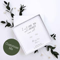 Anniversary Gift – “I Will Love You Until Infinity Runs Out” Sterling Silver Stud Earrings