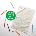 Personalised Child’s Artwork Tea Towel – Custom Kids Drawing Gift for Her | Nan, Grandma, Mum Kitchen T-Towel