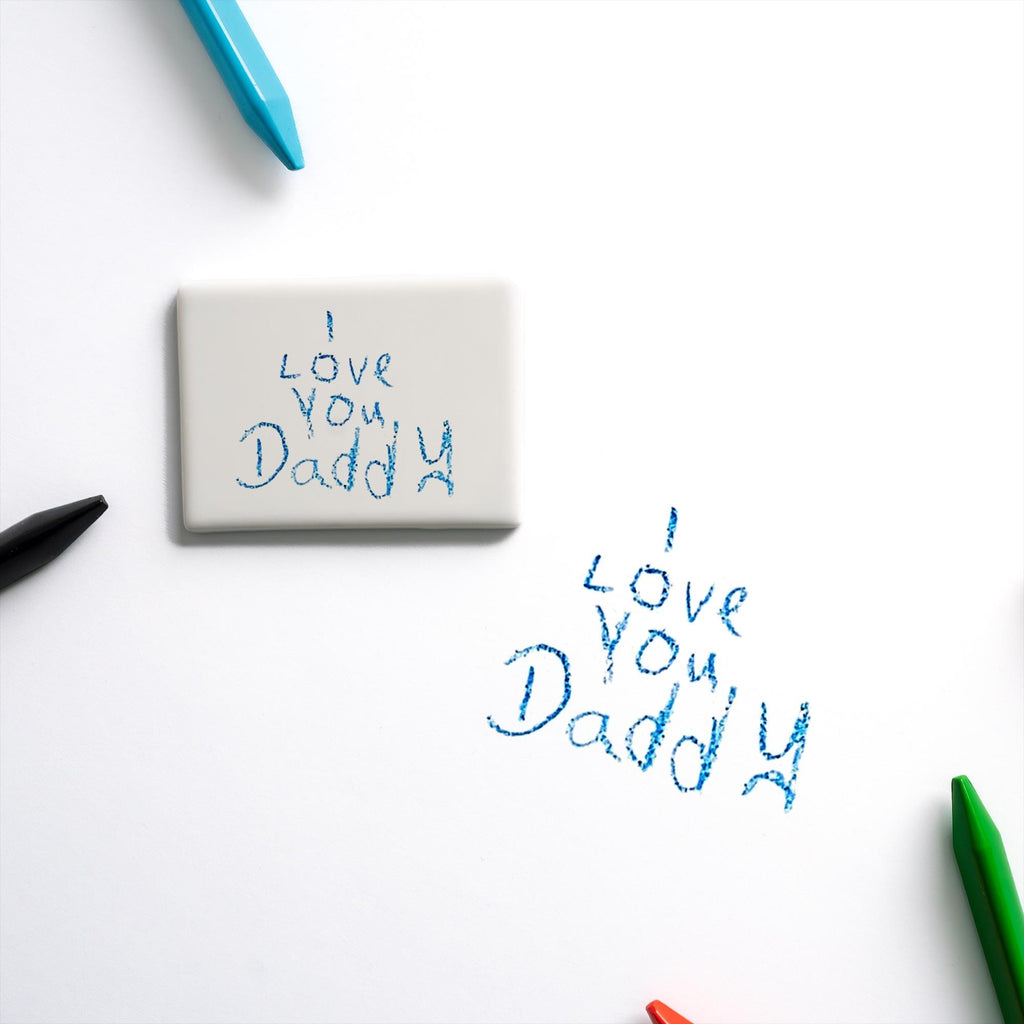 Personalised Kids Artwork Ceramic Fridge Magnet – Custom Drawing Gift for Him