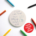 Personalised Kids Artwork Ceramic Coaster – Custom Drawing Gift for Dad, Grandad, Uncle, Godfather